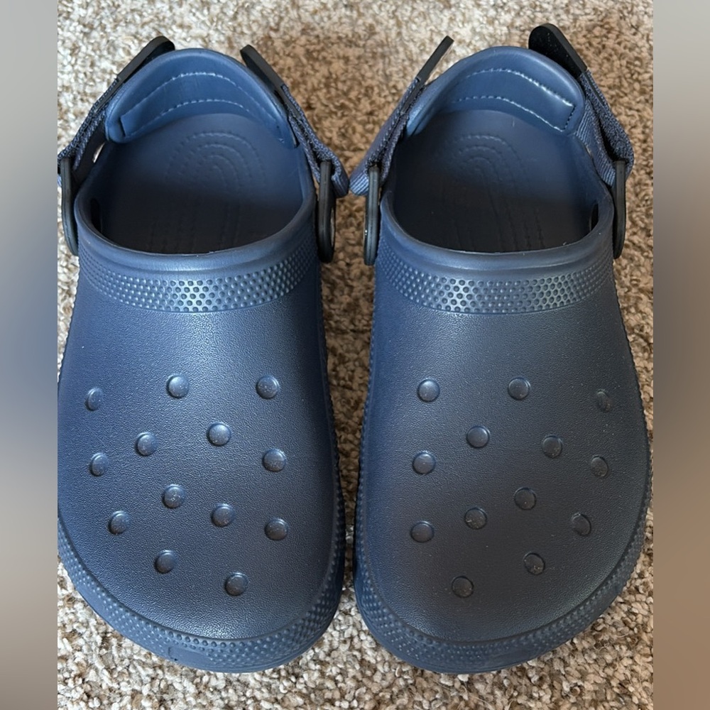 CROCS Navy Blue Classic Work Clog with Adjustable Heel